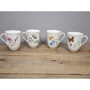Lenox Butterfly Meadow Mugs Set Of 4